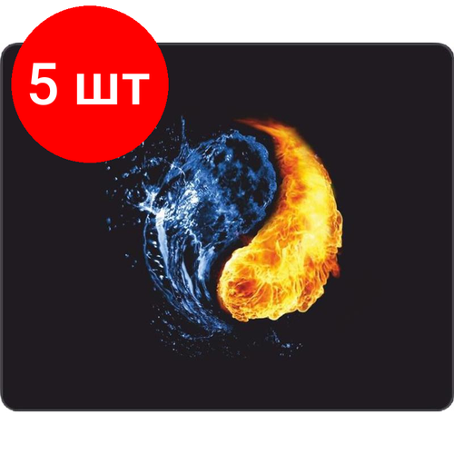 Комплект 5 штук, Коврик для мыши Cross Pad CPO 048, 230х180х2мм