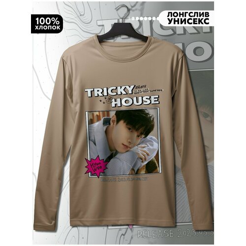 фото Лонгслив hypnotica, размер l, бежевый