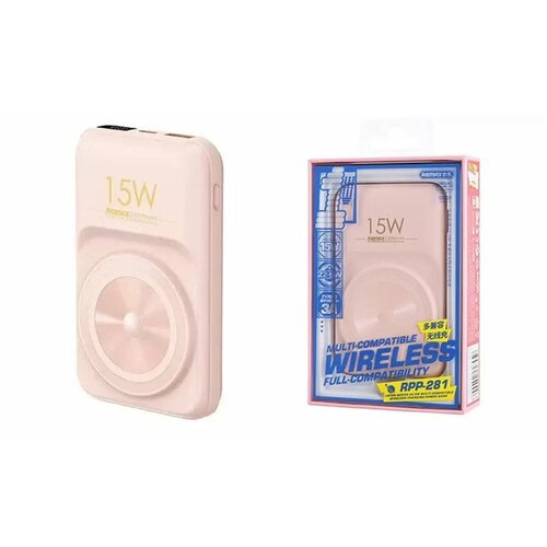 Внешний аккумулятор Remax RPP-281 розовый 299000₽