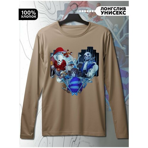 фото Лонгслив hypnotica, размер xs, бежевый