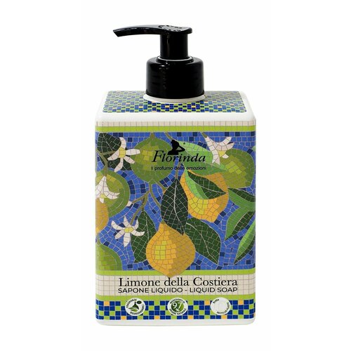 Натуральное жидкое мыло с ароматом лимона Florinda Liquid Soap Limone Della Costiera мыло florinda limone della costiera 200 г