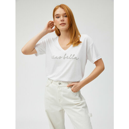 фото Футболка koton, размер m, белый