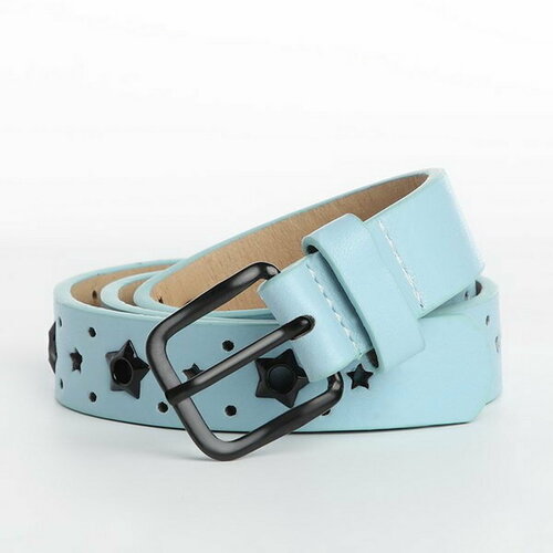 фото Ремень сима-ленд, размер 85, голубой сима-лэнд