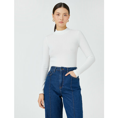 фото Лонгслив koton, размер xl, бежевый