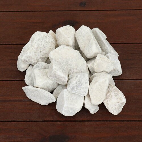 Пижон Аква Мраморная крошка 20 - 40 мм, 5 кг, белая грунт для аквариума белый мрамор 1кг натуральный камень мрамор белый фракция 30 20мм