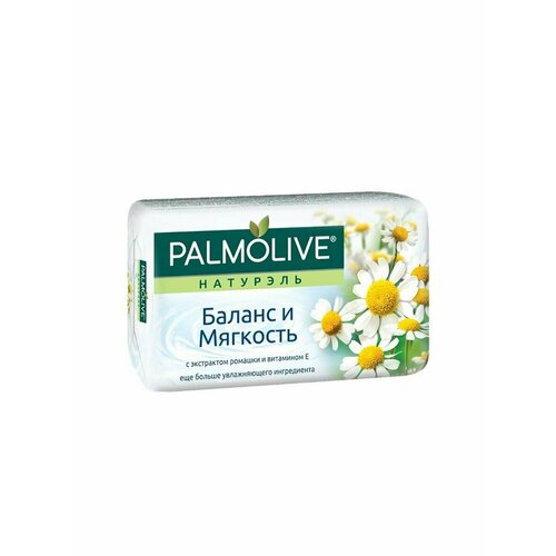 PALMOLIVE Мыло туалетное мыло натурэль баланс и мягкость с экстрактом ромашки и витамином е 90г