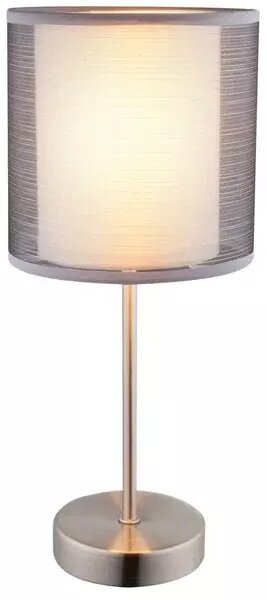 Настольная лампа GLOBO 15190Т цвет серый E14, 40 Вт