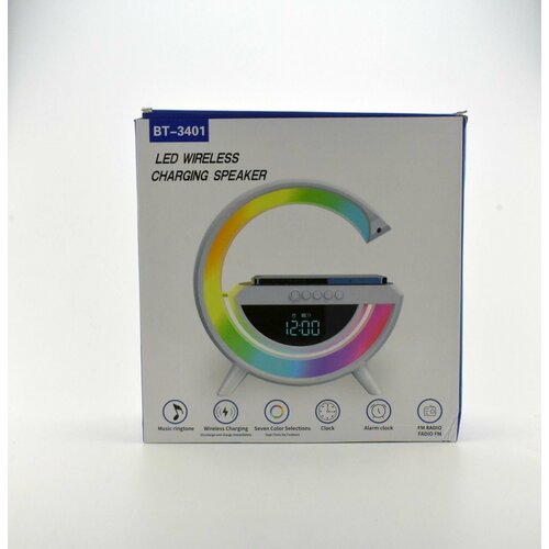 Умная блютуз колонка с беспроводной зарядкой светильник ночник RGB 239900₽