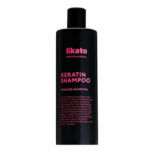 Кератин-шампунь для гламурного блеска и здоровья волос Keraless 400 мл. Likato