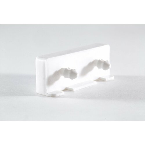 Латодержатель накладной 68 мм белый (комплект 10 штук)