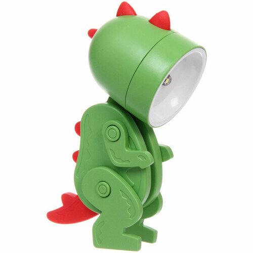 Настольная лампа «Sweet - Динозаврик» LED 5,1*3,6*9,8 см, батарейки AG3 0.2W, Зеленый