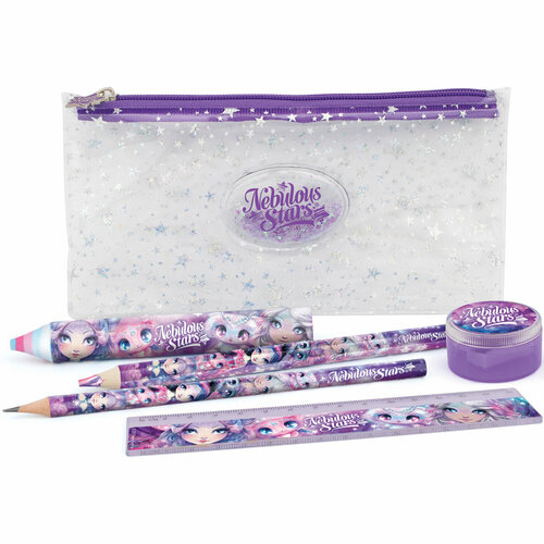 Серия Space Набор канцелярских принадлежностей Nebulous Stars карандаши ластик линейка точилка 1482₽