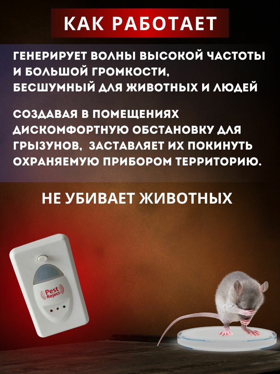 Ультразвуковой отпугиватель мышей грызунов и насекомых — фото 1