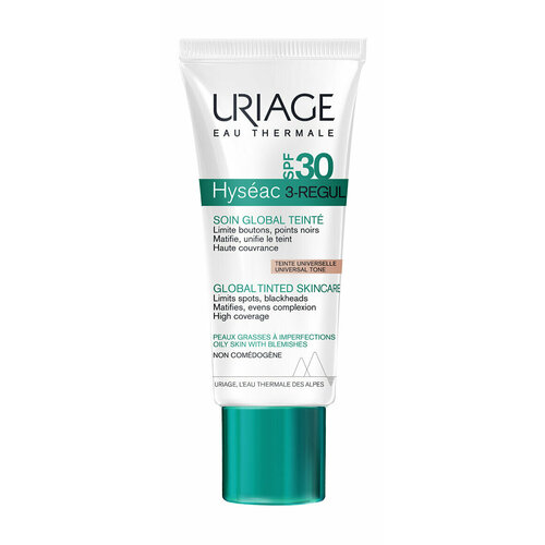 Универсальный тональный уход для жирной и проблемной кожи лица Uriage Hyseac Global Tinted Skincare SPF 30 3105₽