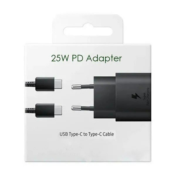 Сетевое зарядное устройство 25W+Кабель USB-Type-C to Type-C, с поддержкой быстрой зарядки, EP-TA800, черный