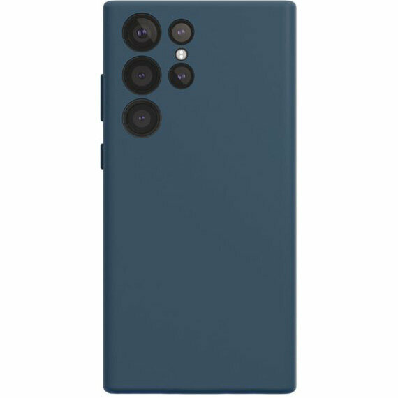 Чехол защитный VLP Silicone Case для Samsung Galaxy S23Ultra, темно-синий - фото №7
