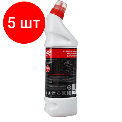 Комплект 5 штук, Профхим сантех кисл гель д/очист. фаянса Luscan Prof/Acid Orange GEL, 0.75л