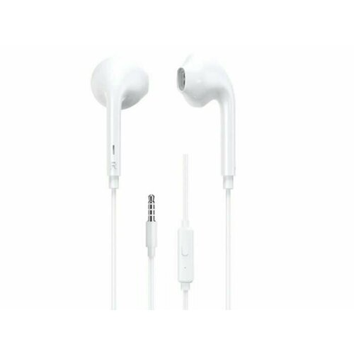 Наушники проводные с микрофоном WK YA02 MiniJack 35мм 12 метра белые 244₽