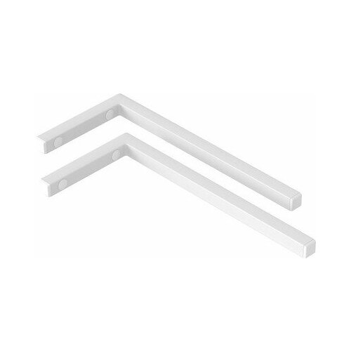 Кронштейн Г-обр. 430х200 в компл 2 шт. Белый BAS
