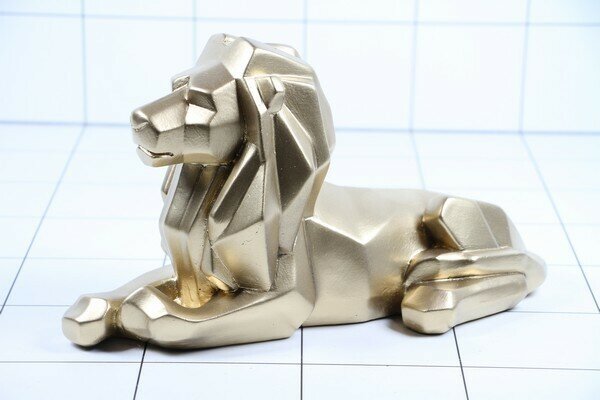 фото Статуэтка Лев Оригами 35*20см (золото гипс) 120315