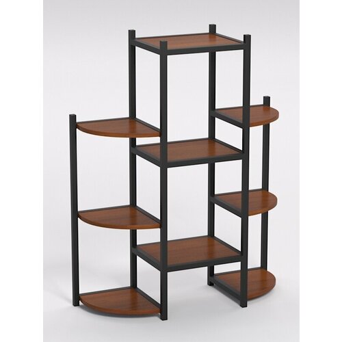 Подставка для цветов №6 в стиле лофт, Орех 80 x 29 x 100 см