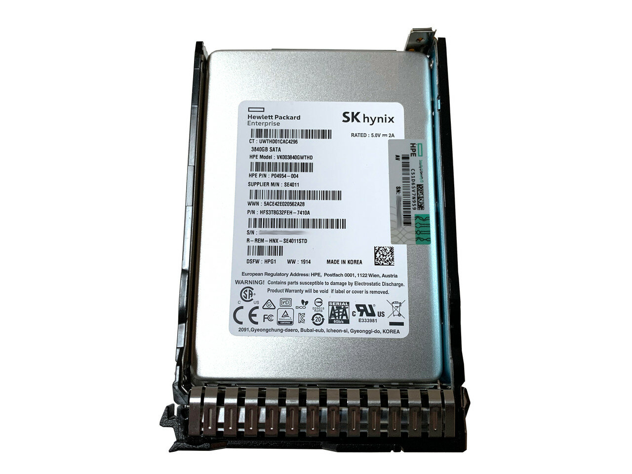 Диск HP SSD P06574-001 G8-G10 3.84Tb 2.5 Sata 6G