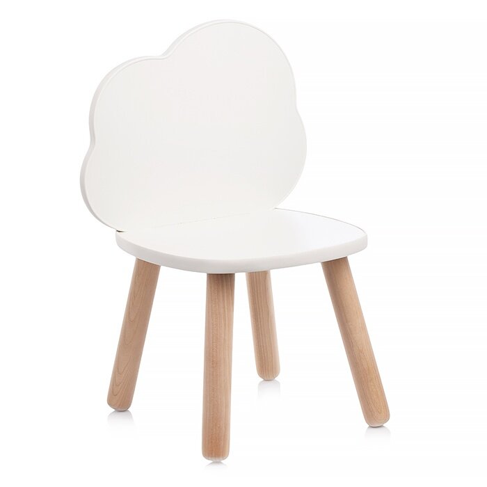 фото Детский стульчик ПК Лидер "Облачко" белый (71023ЛДСП)