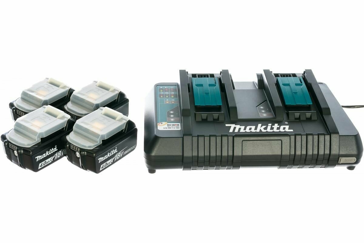 Набор Makita Makpac 2 з/у DC18RD + акк. BL1840B 4х4Ач 198489-5