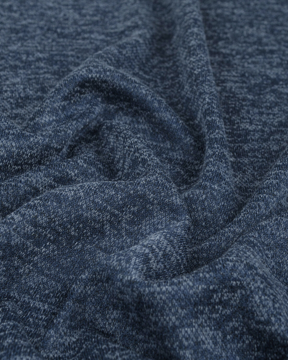 Ткань для шитья и рукоделия Трикотаж "Сандра" меланж 2 м * 150 см, синий 046