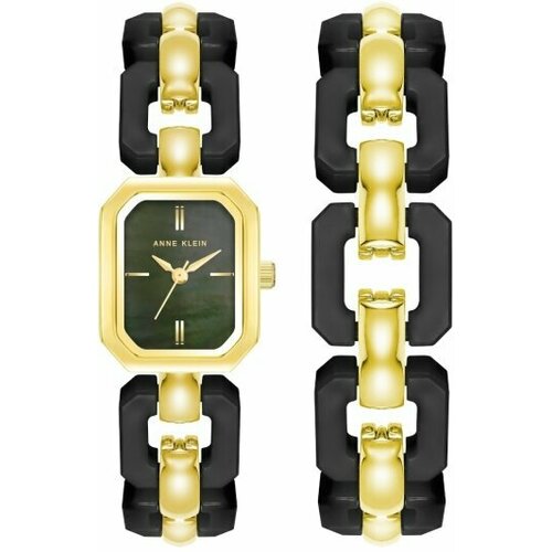 фото Наручные часы anne klein plastic часы наручные anne klein 4078bkst гарантия 2 года, золотой, черный