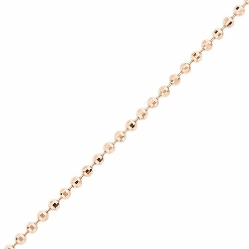 Цепь Московский цепевязальный завод, красное золото, 585 проба, длина 50 см, средний вес 9.92 г