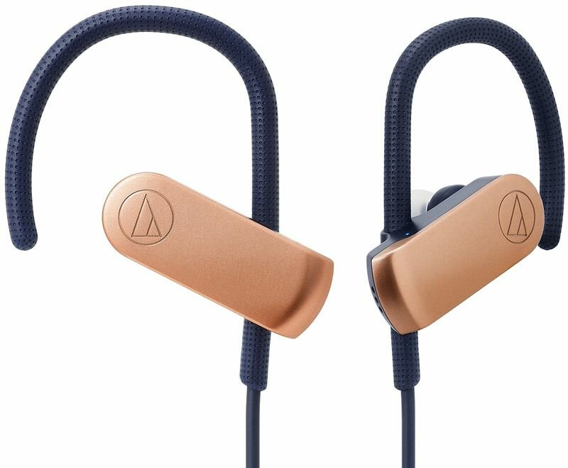 Гарнитура AUDIO-TECHNICA ATH-SPORT70BT, вкладыши, розовое золото, беспроводные bluetooth - фото №11