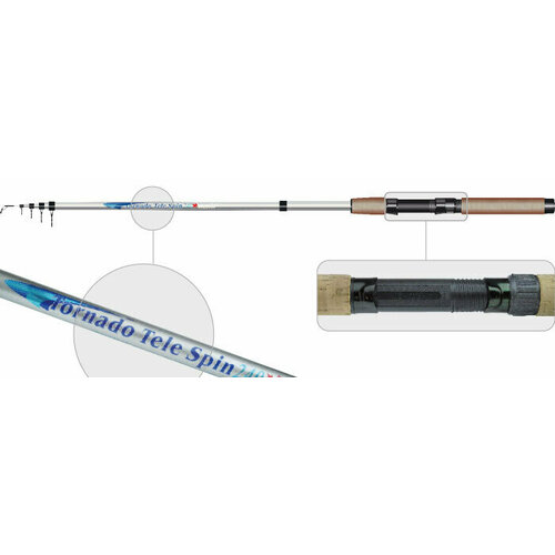 фото Спиннинг телескоп стекло к/с s master/fish2fish 1005 tornado tele (5-25) 2,1 м surf master