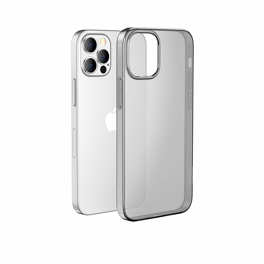 Чехол Hoco для смартфона Apple iPhone 13 Pro, Light TPU, прозрачный, черный