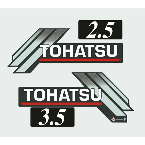 фото Наклейка для лодочного мотора tohatsu 2.5-3.5 нет бренда