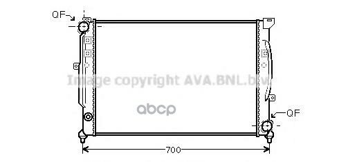 Радиатор системы охлаждения Ava арт. AIA2124