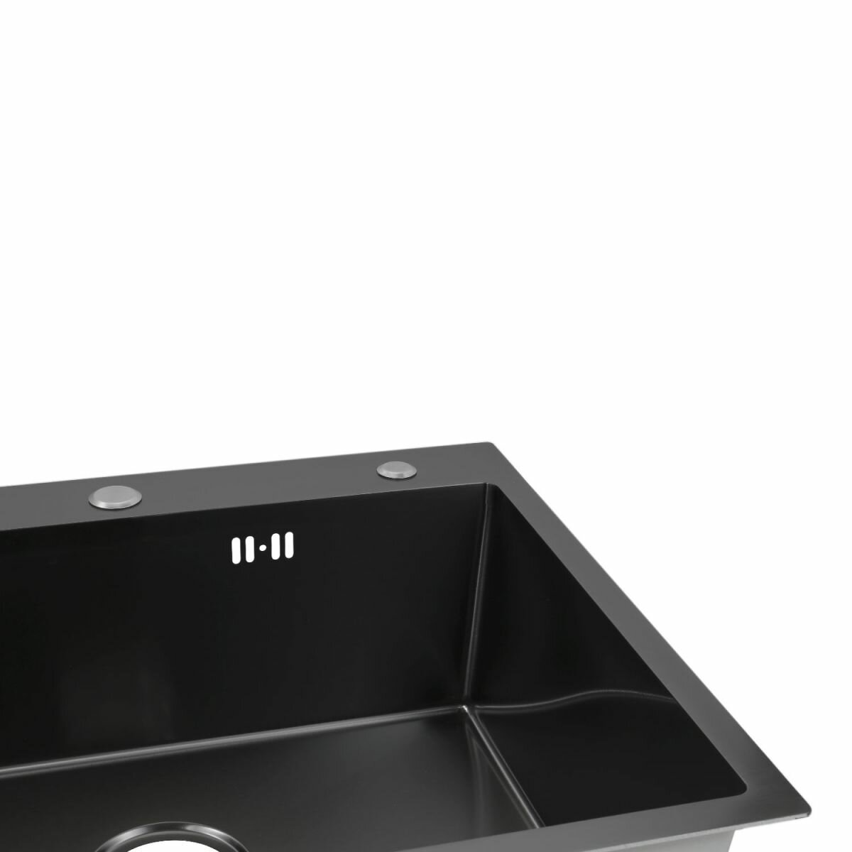 Кухонная мойка из нержавеющей стали ARONA ARS 550*505 BLACK PVD NANO - фотография № 4