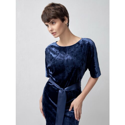 фото Платье pompa, размер 40, синий