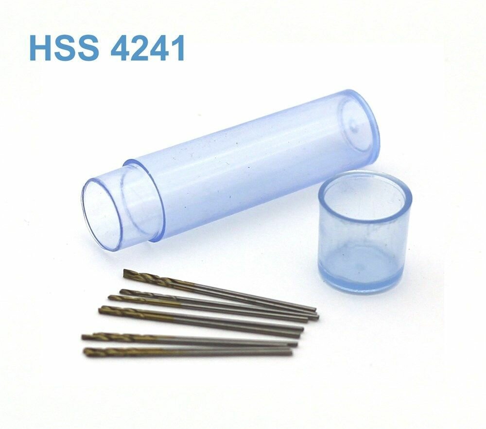фото Мини-сверло HSS 4241 титановое покрытие d 0,6 мм 10 шт, JAS-42261
