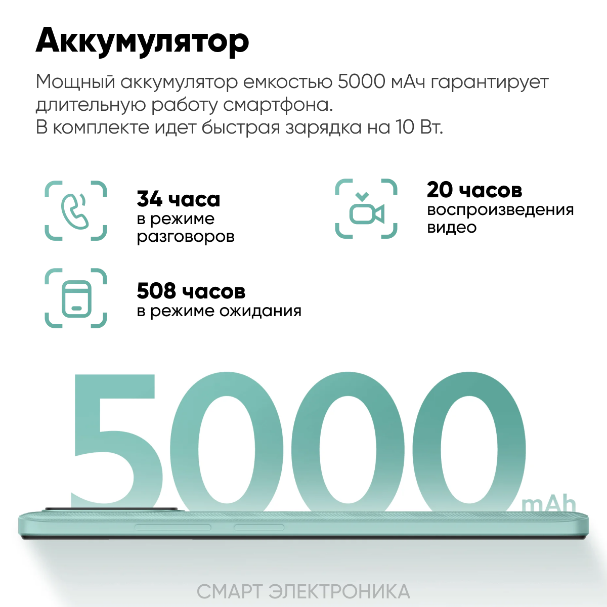 Смартфон Xiaomi Redmi 12C 4/128 ГБ, Ростест, 2 nano SIM, серый графит — фото 1