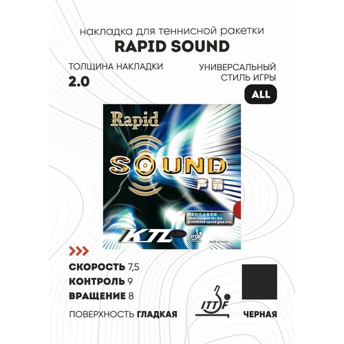 Накладка KTL (LKT) Rapid Sound (цвет черный, толщина 2.0)