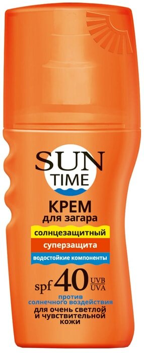 Крем для загара Sun Time SPF 40 150мл Биокон плюс - фото №5