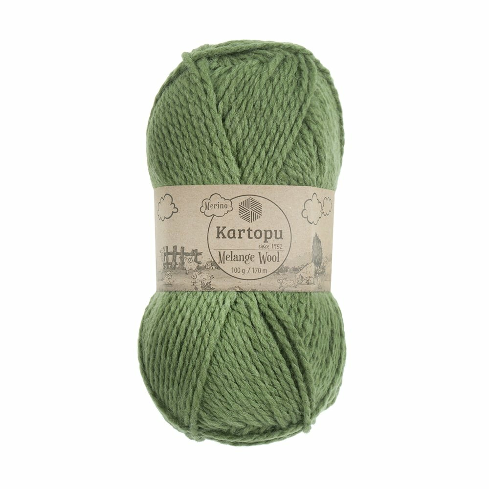 Пряжа для ручного вязания "Melange Wool", Kartopu, 100 г, 170 м, в ассортименте