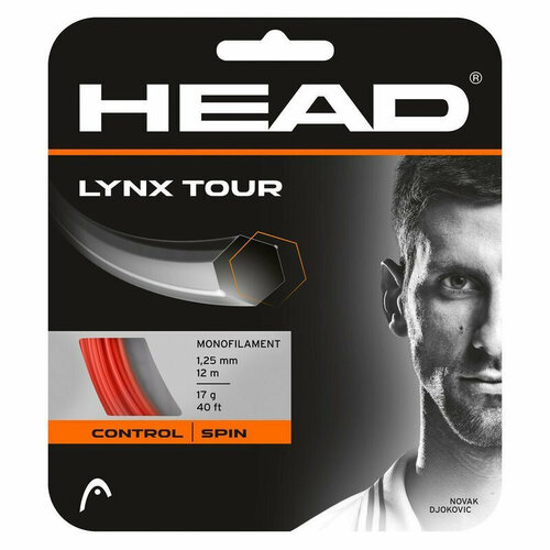 фото Head head струны теннисные head lynx tour (12 m) - orange (1.25 mm)