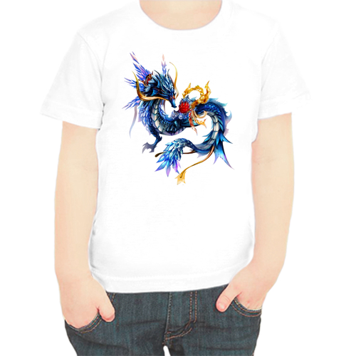 фото Футболка , размер 116, белый нет бренда