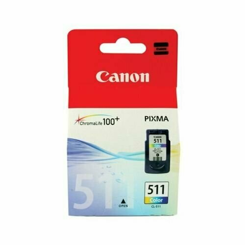 Картридж для струйного принтера CANON CL-511 (2972B001) картридж canon pg 445 cl 446 черный для струйного принтера