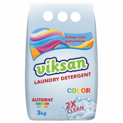 VIKSAN стиральный порошок 2х для цветного белья 3 кг
