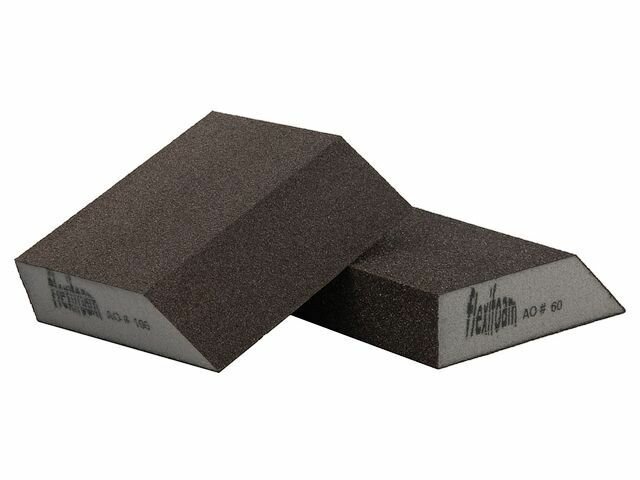 Брусок шлифовальный Flexifoam Angle Block 98х69х26 Р60 влагостойкий скошенный