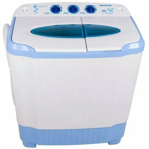RENOVA Стиральная машина Ренова WS-50РЕT1350 обмин 45 кг бело-голубая 2747500₽