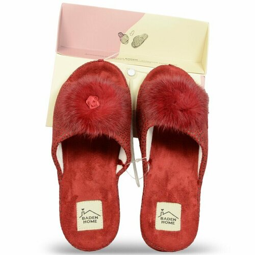 фото Тапочки baden, размер 40, красный